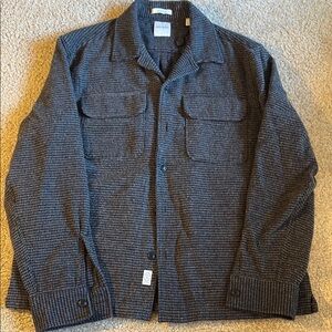 Todd Snyder Gray Checkered Button-Up Jacket